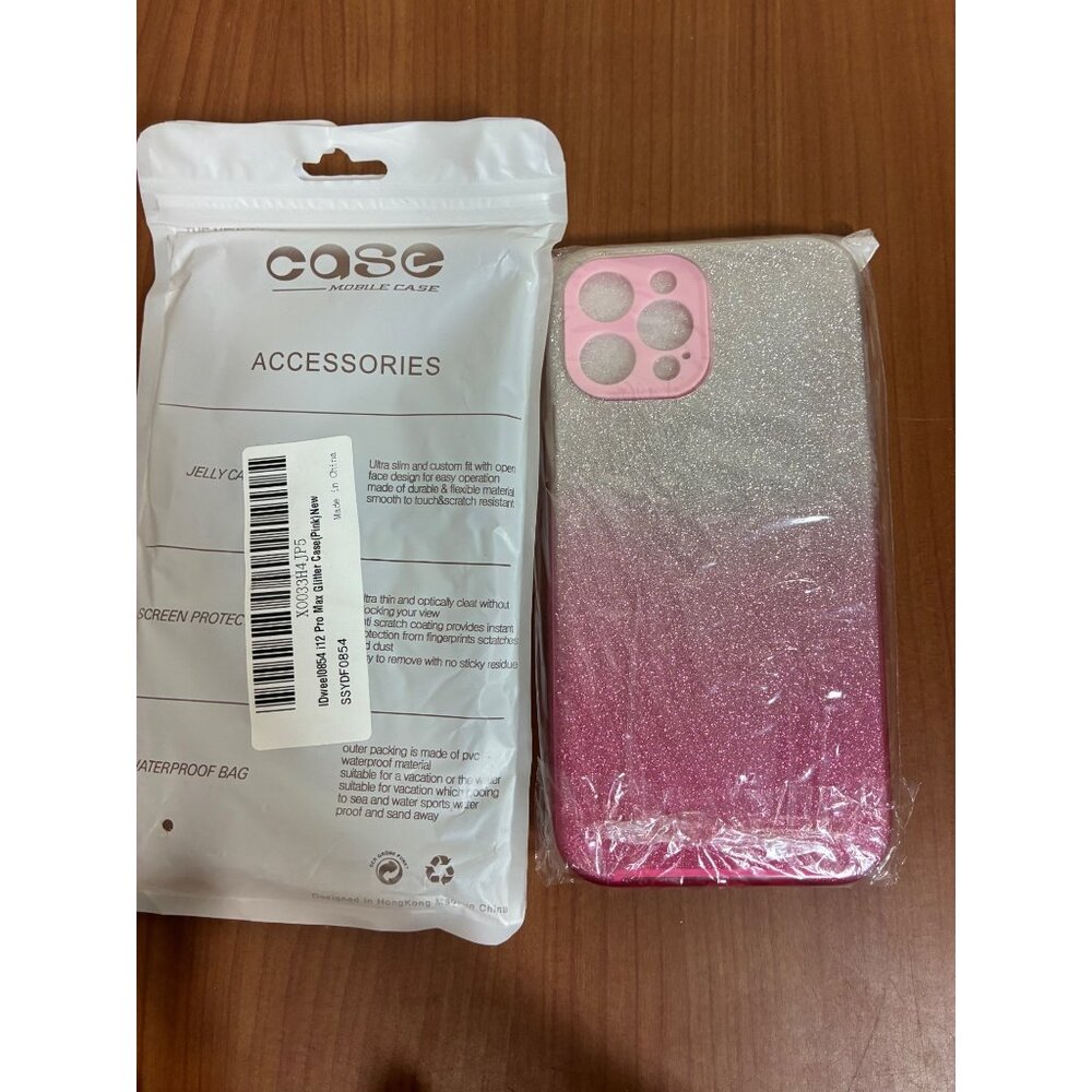 Cell Phone Case for iPhone 12 Pro Max Glitter Case Pink - Picture 8 of 8